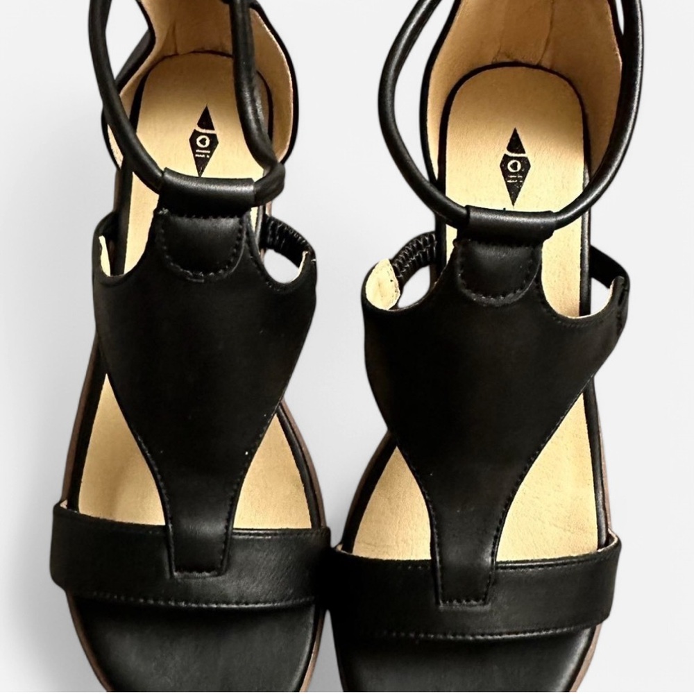 Elegant Black Women's Wedge Sandals